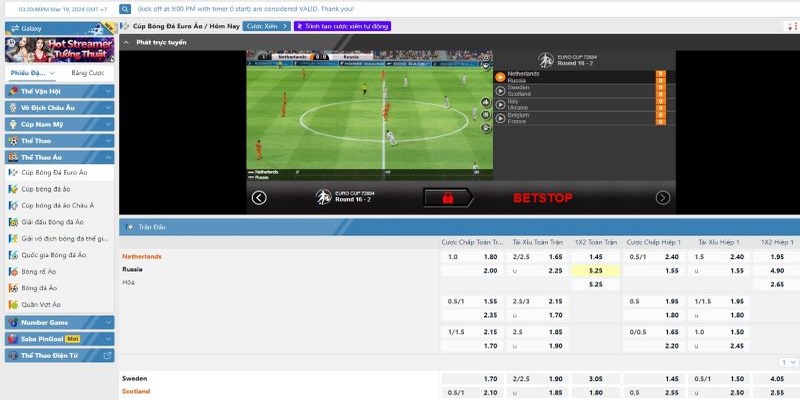 SABA Sports là một trong những sảnh thể thao tại S66